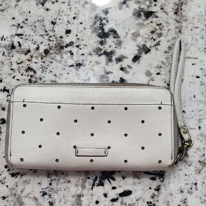Fossil White Wristlet Clutch